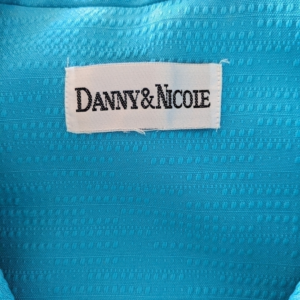 Danny & Nicole Turquoise Blazer Suit Jacket 16 - Picture 6 of 7